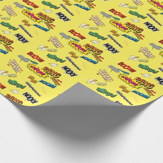 Comic-Buch Geschenkpapier (Ecke)