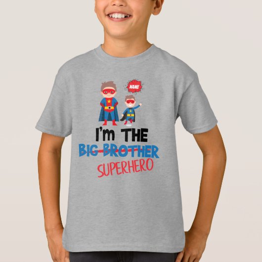 Comic Buch großer Bruder Superheld li'l Sidekick T-Shirt (Vorderseite)