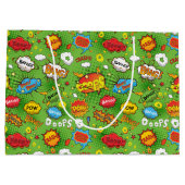 Comic Buch Grüne Geschenktasche Große Geschenktüte (Rückseite)