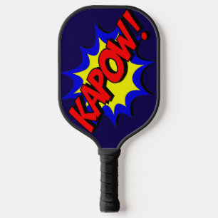 Comic Buch Kapow! Erklärung Pickleball Schläger