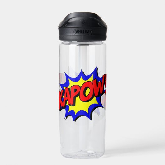 Comic Buch Kapow! Trinkflasche (Rückseite)