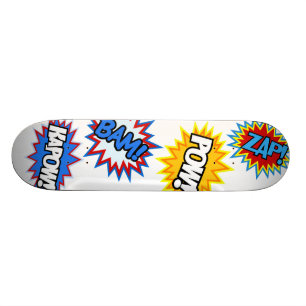 Comic-Buch-Kriegsgefangen! Explosionen Skateboard