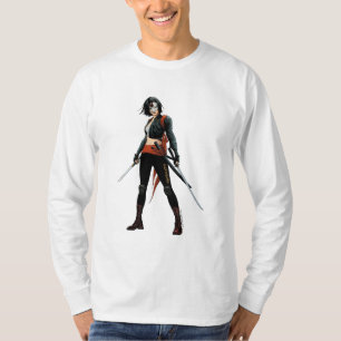 Comic-Buch-Kunst der Selbstmord-Gruppe-  Katana T-Shirt