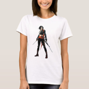 Comic-Buch-Kunst der Selbstmord-Gruppe- Katana T-Shirt