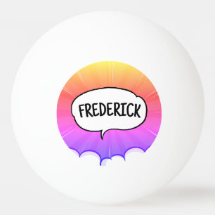 Comic-Buch lustig personalisierte Namen trendy Tischtennisball
