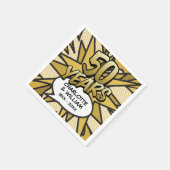 Comic Buch Pop Art 50. Goldene Hochzeit Serviette (Ecke)
