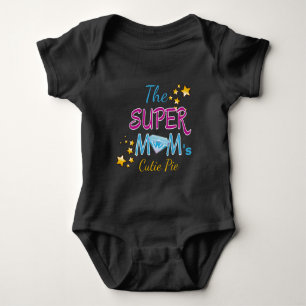 Comic Buch Pop Art Superhero Mama Muttertag Baby Strampler