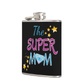 Comic Buch Pop Art Superhero Mama Muttertag Flachmann (Links)