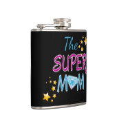 Comic Buch Pop Art Superhero Mama Muttertag Flachmann (Rechts)