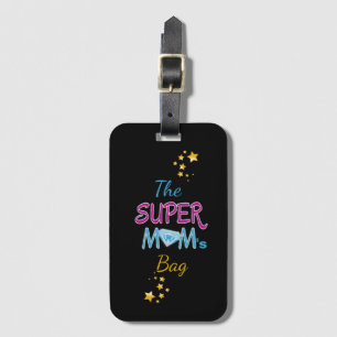 Comic Buch Pop Art Superhero Mama Muttertag Gepäckanhänger