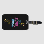 Comic Buch Pop Art Superhero Mama Muttertag Gepäckanhänger (Vorderseite (Horizontal))