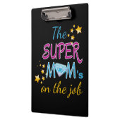 Comic Buch Pop Art Superhero Mama Muttertag Klemmbrett (Links)
