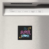 Comic Buch Pop Art Superhero Mama Muttertag Magnet (In Situ (Geschirrspüler))