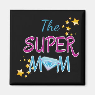 Comic Buch Pop Art Superhero Mama Muttertag Magnet