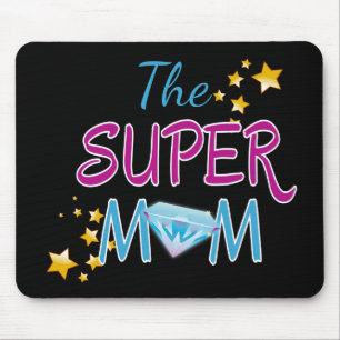 Comic Buch Pop Art Superhero Mama Muttertag Mousepad