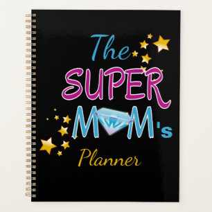 Comic Buch Pop Art Superhero Mama Muttertag Planer