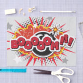 Comic Buch Pop Kunst Boom Explosion Seidenpapier (Handwerk)