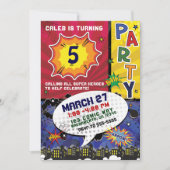 Comic Buch Pop Kunst Geburtstagsparty Einladung (Vorderseite)