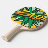 Comic Buch Pop Kunst ZAP Moderner Spaß Tischtennis Schläger (Vorderseite)