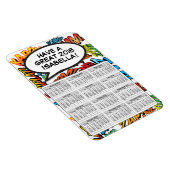 Comic Buch Pop Kunstsprache Blase 2018 Kalender Magnet (Rechte Seite)