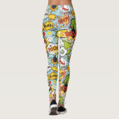 Comic-Buch-Redewendungens-Leggings Leggings (Rückseite)