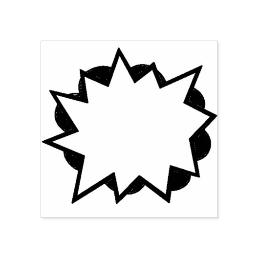 Comic Buch-Sprechblase Rubber Briefmarke Gummistempel (Prägung)