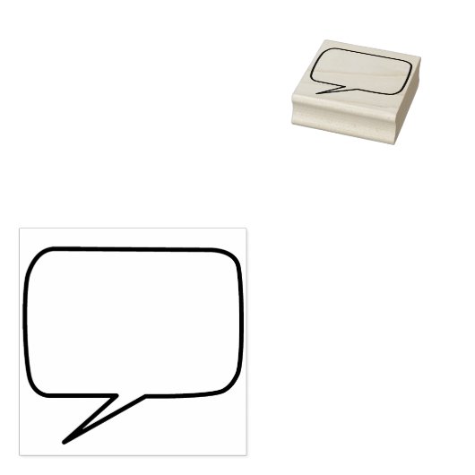 Comic Buch-Sprechblase Rubber Briefmarke Gummistempel (Stempel)