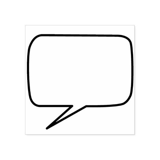 Comic Buch-Sprechblase Rubber Briefmarke Gummistempel (Prägung)