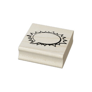 Comic-Buch-Sprechblase Rubber-Briefmarke Gummistempel