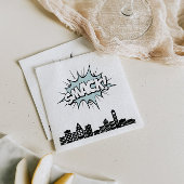 Comic Buch Superhelde 1. Geburtstag Serviette