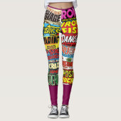 Comic Buchabdeckungen Leggings (Vorderseite)