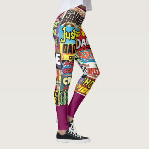 Comic Buchabdeckungen Leggings