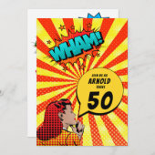 Comic buchen Halbpension Geburtstag Einladung (Vorne/Hinten)