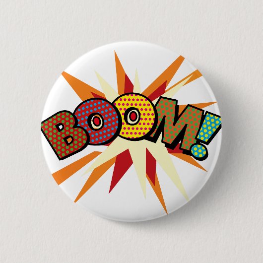 Comic buchen Pop Art BOOM! Button (Vorderseite)
