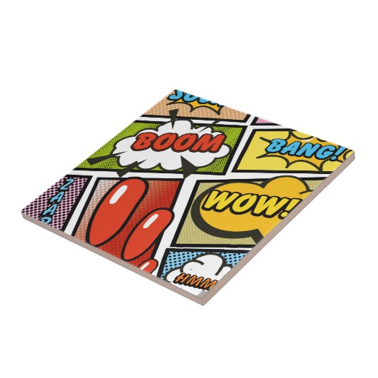 Comic Buchen Sie Cartoon Schriftart! Fliese (Seite)