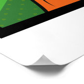 Comic Buchen Sie Cartoon Schriftart! Poster (Ecke)