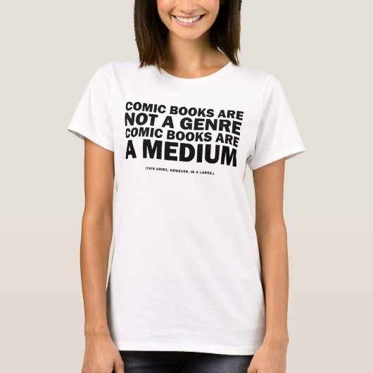 Comic-Bücher sind kein Genre T-Shirt (Vorderseite)