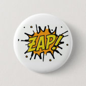 Comic-BücherSuperhero Zap Knopf Button (Vorderseite)