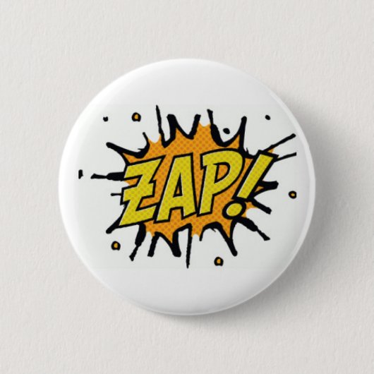Comic-BücherSuperhero Zap Knopf Button (Vorderseite)
