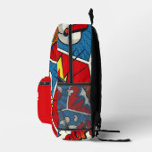 Comic-Buchstil für personalisierte Kindernamen Bedruckter Rucksack (Rechts)