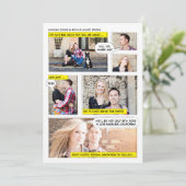 Comic Buchstil Save the Date (Stehend Vorderseite)