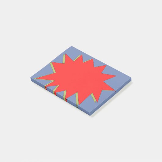 Comic-BuchSuperhero Zap Post-it Klebezettel (angewinkelt)