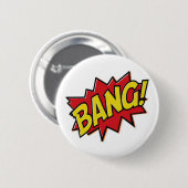 Comic bucht Superhero-Knall-Knopf Button (Vorne & Hinten)