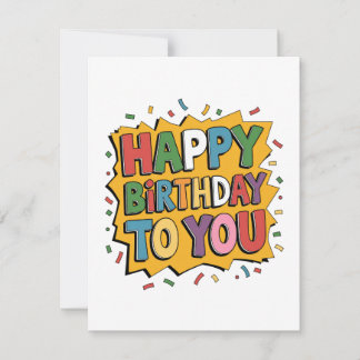 Comic Burst Alles Gute zum Geburtstag Einladung