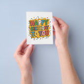Comic Burst Alles Gute zum Geburtstag Flyer (Gruppe)