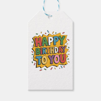 Comic Burst Alles Gute zum Geburtstag Geschenkanhänger
