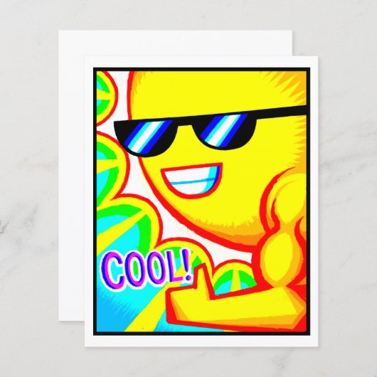 Comic Card #1404 Art Print (Vorne/Hinten)