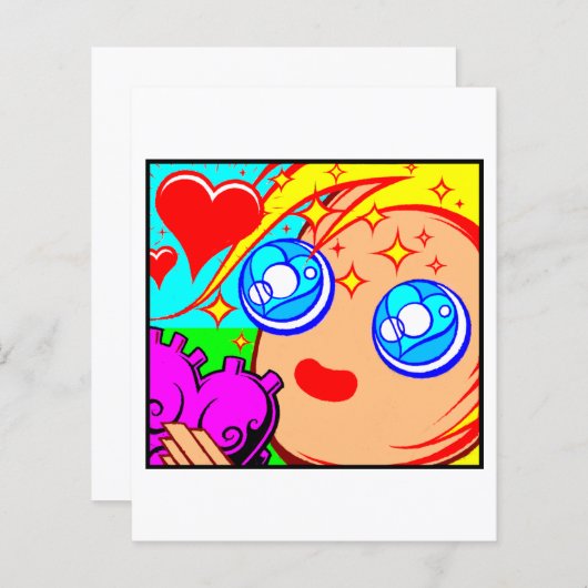 Comic Card #2049 Art Print (Vorne/Hinten)