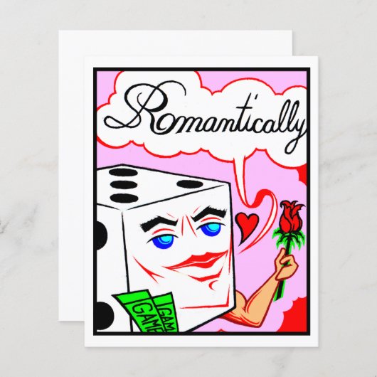 Comic Card #2084 Lucky Dice Art Print (Vorne/Hinten)