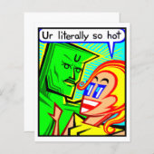 Comic Card #2554 Art Print (Vorne/Hinten)